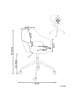 Beliani Bürostuhl NOVATO in Braun/Grün - (W) 45 x (H) 76 x (L) 45 cm