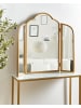 Beliani Dekospiegel SAVILLY in Gold - (W) 87 x (H) 77 x (L) 2 cm