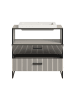 ebuy24 Waschbeckenunterschrank Bagno Grau 80 x 48 cm