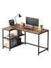 VASAGLE Computertisch Barnet in Braun - (B)120 x (H)76 x (T)80 cm