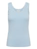 Kaffe Jersey-Top ärmellos KAOMI Slim fit in Blue Fog
