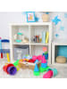relaxdays 2 x Aufbewahrungskorb "Panda" in Grau  - (B)34 x (H)33 x (T)32 cm
