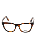 GCDS Damen Optische Fassungen Schmetterling Braun