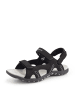 TRAVELIN' Stranda Sandal in Schwarz