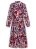 sheego by Joe Browns Hemdblusenkleid in beere gemustert
