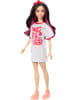 Mattel Barbie Fashionistas Puppe Nr. 214 schwarzes Haar Twist ’n Turn-Kleid 3+ HRH12