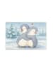 Mr. & Mrs. Panda Ostergeschenk Pinguine Kuscheln Design ohne Spruch in Weiß