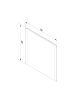 Fackelmann LED Spiegel MILANO 80 in transparent-80(B)x80(H)x3,1(T)cm