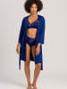 Hanro Bademantel Mae Kimono in space blue