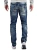 Cipo & Baxx Herren Regular Fit Jeans Stonewashed in Blue