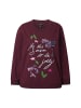 Ulla Popken Sweatshirt in pflaume