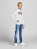 Jack & Jones Logo Hoodie Kapuzen Pullover Sweater JJECORP in Weiß