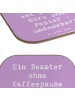 Mr. & Mrs. Panda Untersetzer Spruch Beamter Kaffeepause mit Spruch in Lavendeltraum