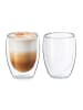 relaxdays 2 x Latte Macchiato Gläser in Transparent - 350 ml