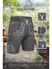 PAULGOS Jogginghose Design Trachten Lederhose Bermuda Shorts Kurz JOK5 in Dunkelgrau