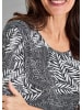 GOLDNER Kurzgröße:  Shirt Shirt in schwarz / weiß / gemustert