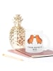 Mr. & Mrs. Panda Glas Capybara Liebe mit Spruch in Transparent