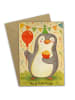 Mr. & Mrs. Panda valentinstagskarte Pinguin Geburtstag Design oh... in Weiß
