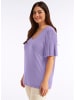 sheego Kurzarm-Shirt in lavendel