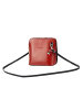 Florence Florence Umhängetasche, Schultertasche Leder rot, schwarz ca. 17cm