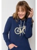 GreenBomb Hoodie Bike Fluffy in Marineblau