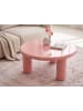Beliani Couchtisch ITASCA in Rosa - (W) 80 x (H) 35 x (L) 80 cm