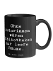 Mr. & Mrs. Panda Kaffeetasse Spruch Autorin Magie mit Spruch in Schwarz