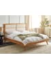 Beliani Doppelbett POISSY in Braun/Beige - (W) 187 x (H) 120 x (L) 202 cm