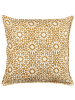 Beliani Dekokissen CEIBA in Beige - (W) 45 x (H) 10 x (L) 45 cm