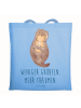 Mr. & Mrs. Panda Tasche Otter Muschel mit Spruch in Sky Blue