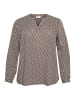 KAFFE curve Langarm-Bluse KCkennie in Java Vintage/Letter Print