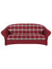 58 aufm Kessel SOFA Landhaus 2,5-Sitzer Kama Bezug Flachgewebe Rot karriert