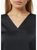 comma Bluse langarm in Blau