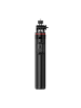 COFI 1453 Selfie Stick mit Dual-Licht und Telefonhalter - Teleskopstativ 1,3 m in Schwarz