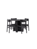 ebuy24 Schwarz 110 x 110 cm