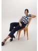 Aniston SELECTED T-Shirt in offwhite-royalblau