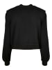 Urban Classics Urban Classics Damen Ladies Padded Shoulder Modal Terry Crewneck in black