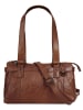SPIKES & SPARROW Handtasche echt Leder in cognac