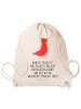 Mr. & Mrs. Panda Gym Bag Garnele Franzose mit Spruch in Creme