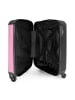 NoBoringSuitCases Suitcase, Handgepäck, Koffer, Reisekoffer Schmetterling rosa weiß