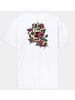 Santa Cruz T-Shirt "Screaming Rose Flash Hand T-Shirt" in Weiß