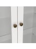 ebuy24 Vitrinenschrank Venedig Weiß 96 x 42 cm