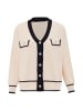 CHANI Strickjacke in Wollweiss Schwarz