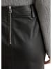 Marc O'Polo Leder-Minirock regular in Schwarz