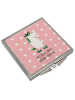 Mr. & Mrs. Panda Kleiner Spiegel Einhorn Joker mit Spruch in Rot Pastell