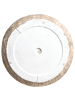 Beliani Outdoor Blumentopf ARGOSTOLI in Beige/Weiß - (W) 44 x (H) 43 x (L) 44 cm