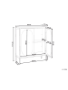 Beliani Vitrine SARRE in Grün - (W) 90 x (H) 111 x (L) 35 cm
