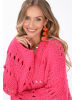 IZIA Cardigan in fuchsia