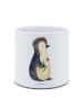 Mr. & Mrs. Panda Blumentopf Groß Pinguin Blumen ohne Spruch in Weiß