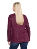 Ulla Popken Sweatshirt in dunkel weinrot